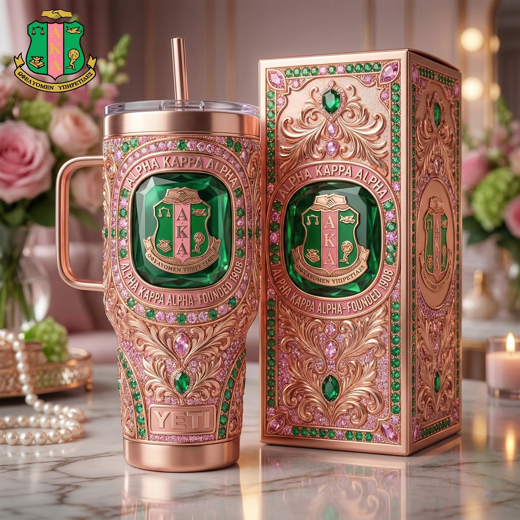 AKA 40oz Tumbler With Handle LNTH