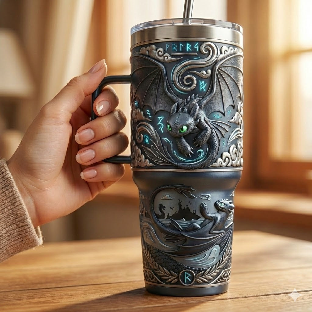 HTTYD 40oz Tumbler With Handle PDL