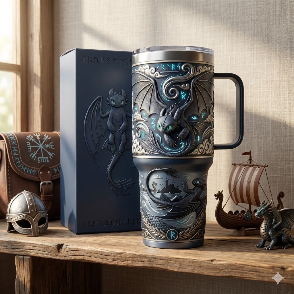 HTTYD 40oz Tumbler With Handle PDL