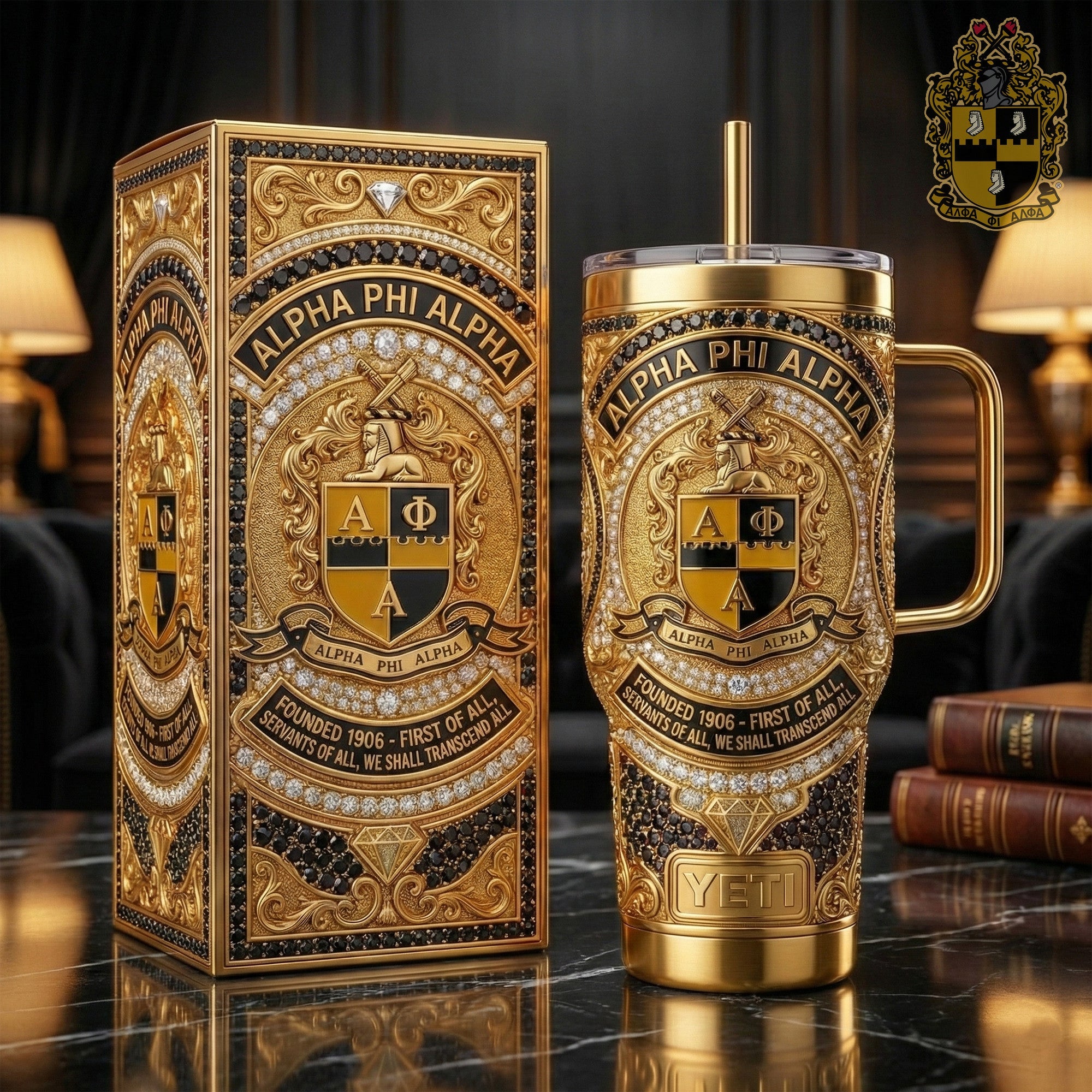 APA 40oz Tumbler With Handle LNTH