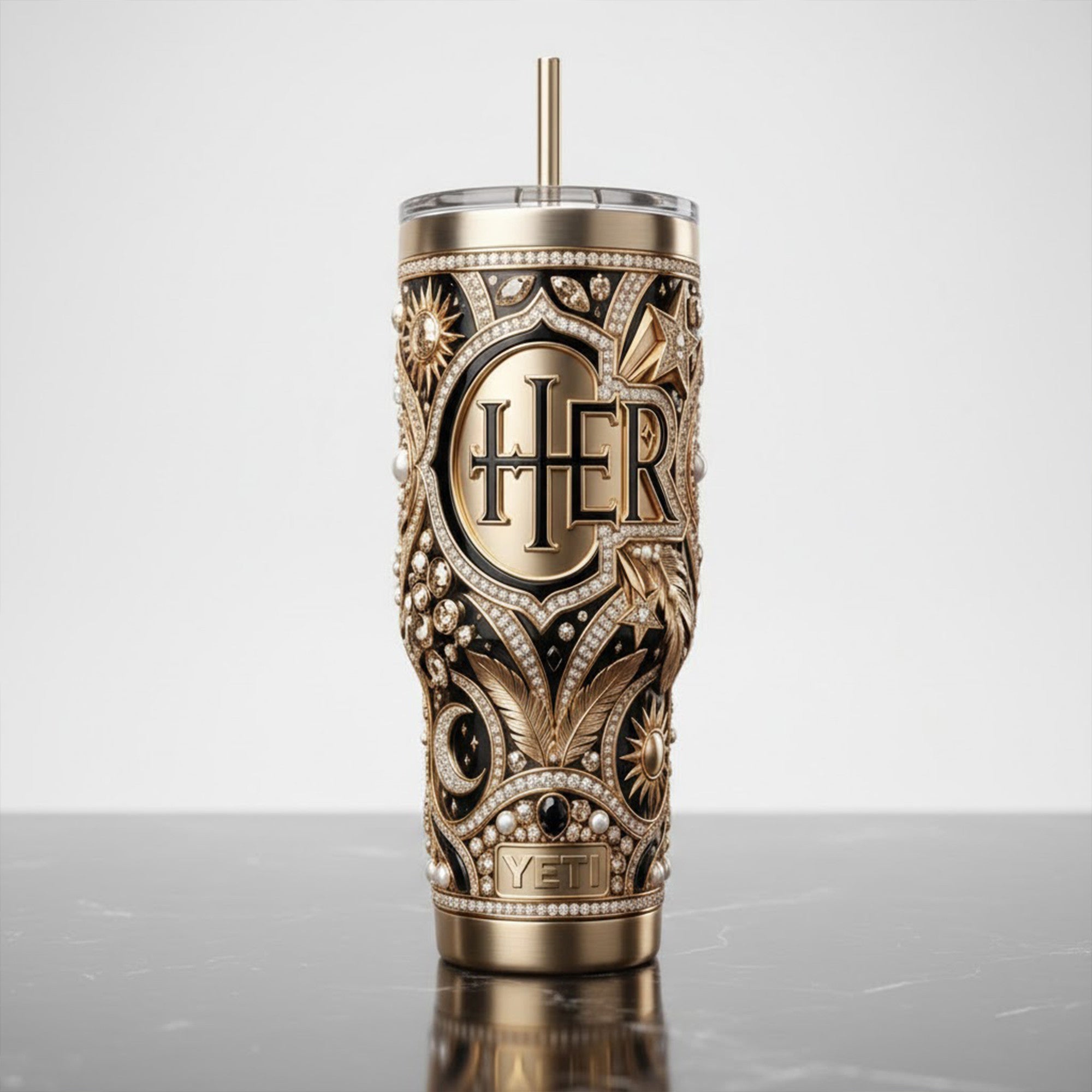 CHER 40oz Tumbler With Handle TNSM