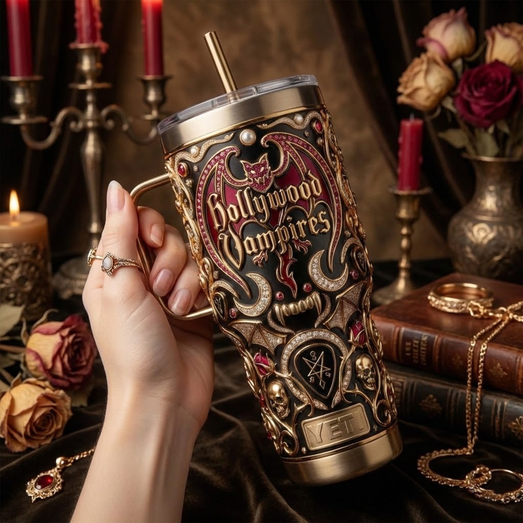 HLVP 40oz Tumbler With Handle TNSM