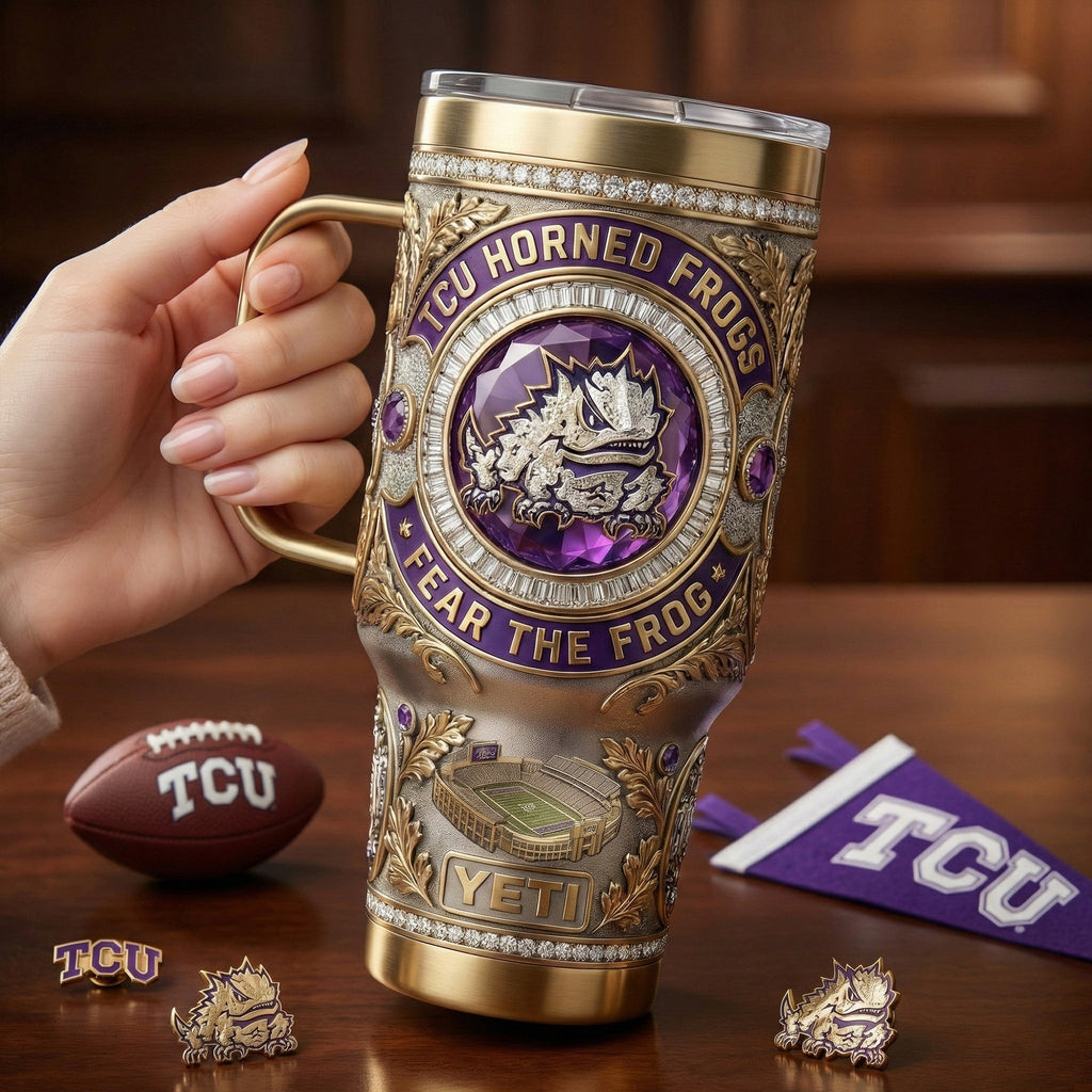 TCU 40oz Tumbler With Handle LNTH