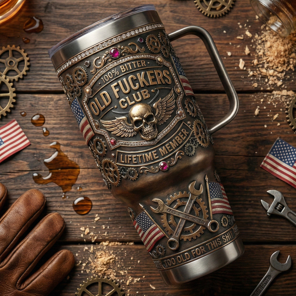 OFKC 40oz Tumbler With Handle LNTH