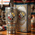 Native American Heritage 40oz Tumbler With Handle LNTH