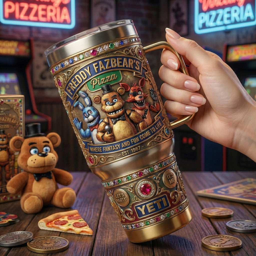 FNAF 40oz Tumbler With Handle LNTH
