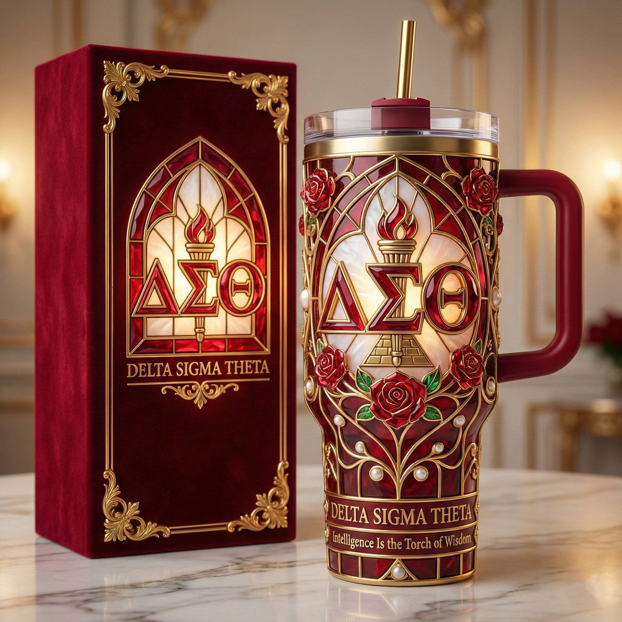 DST 40oz Tumbler With Handle DAT