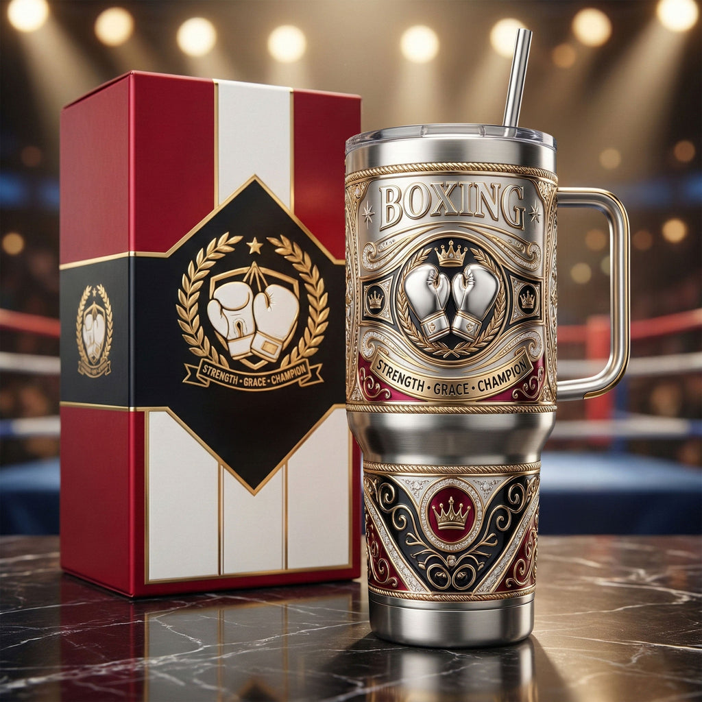 Boxing 40oz Tumbler With Handle HTTT