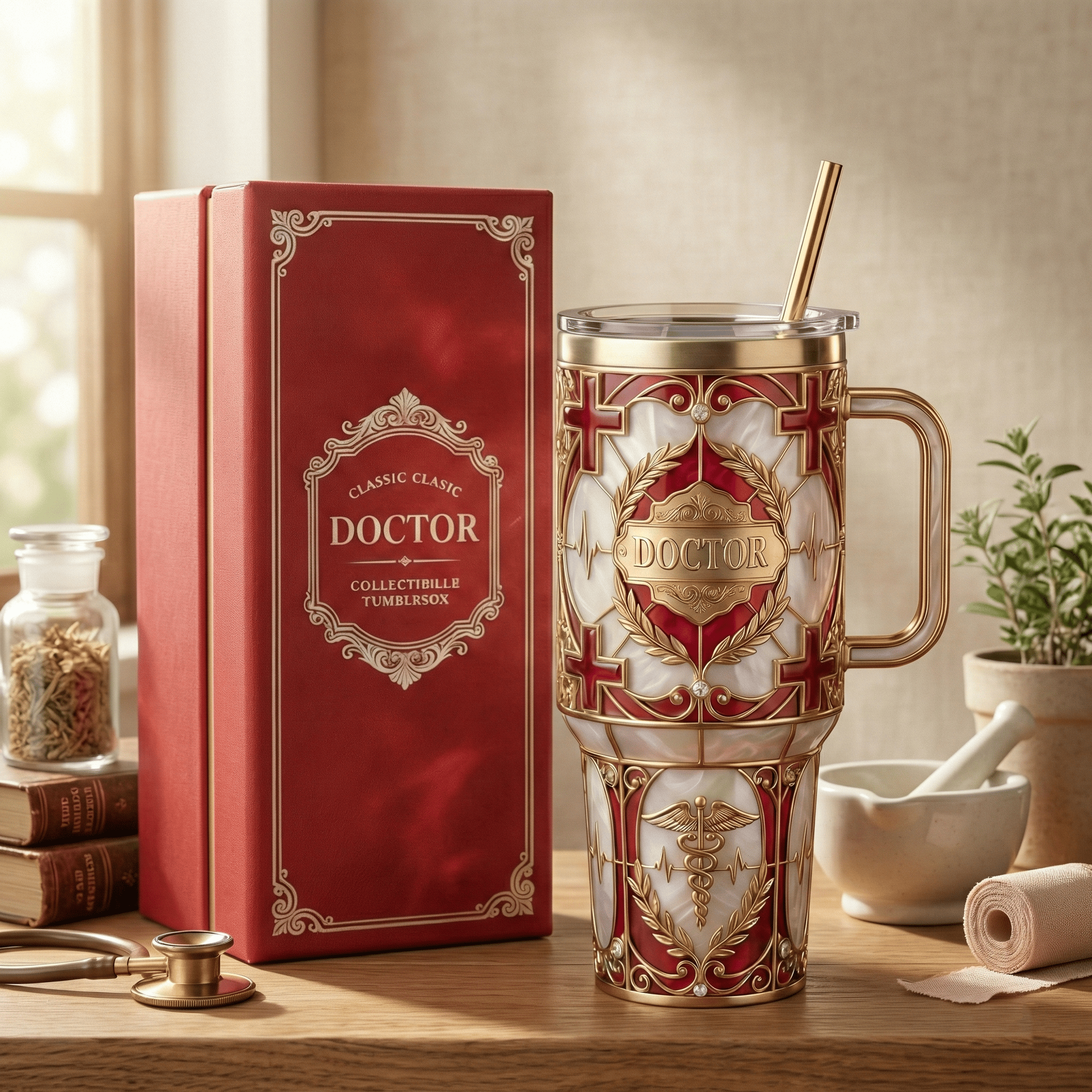 Doctor 40oz Tumbler With Handle HTTT