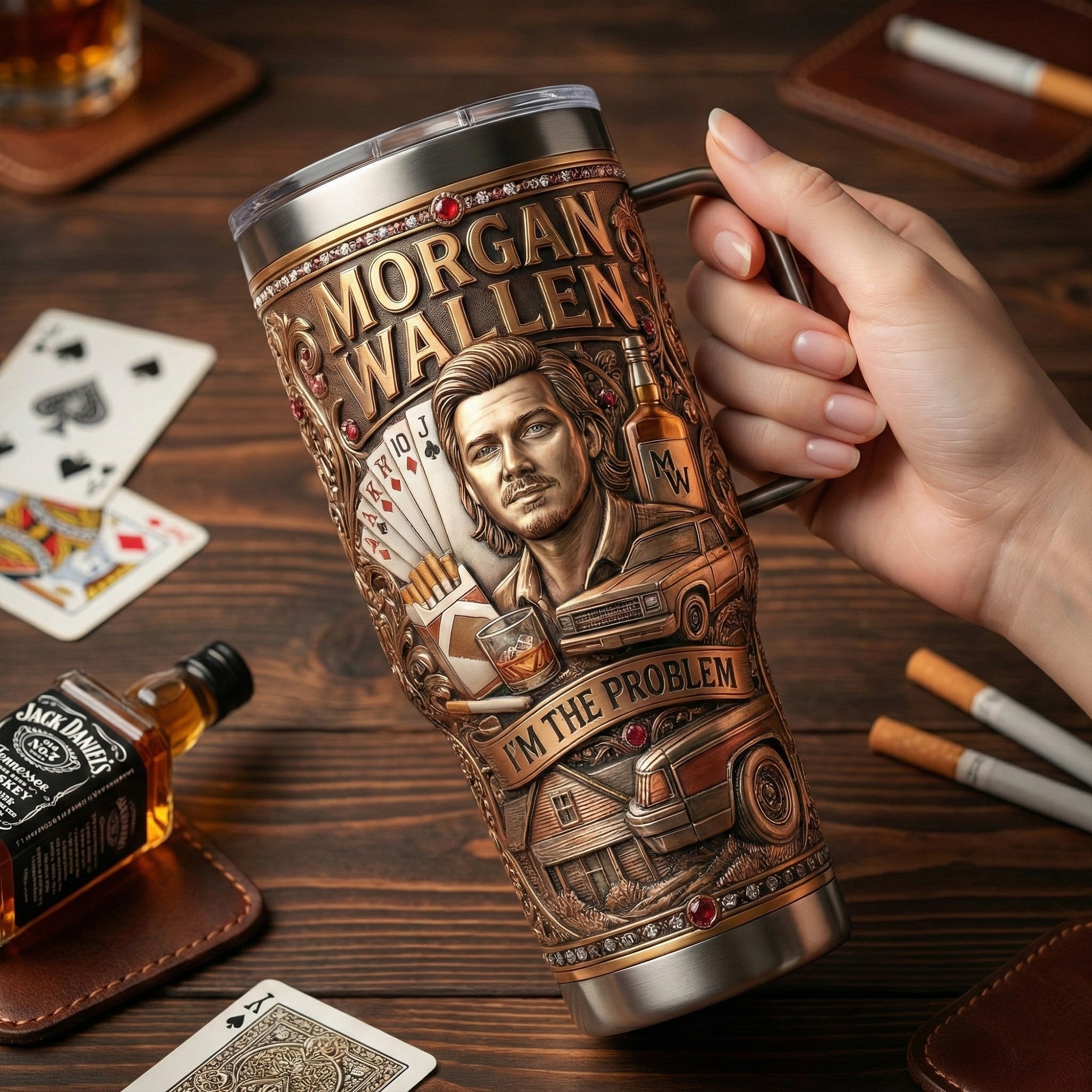 MGWL 40oz Tumbler With Handle LNTH