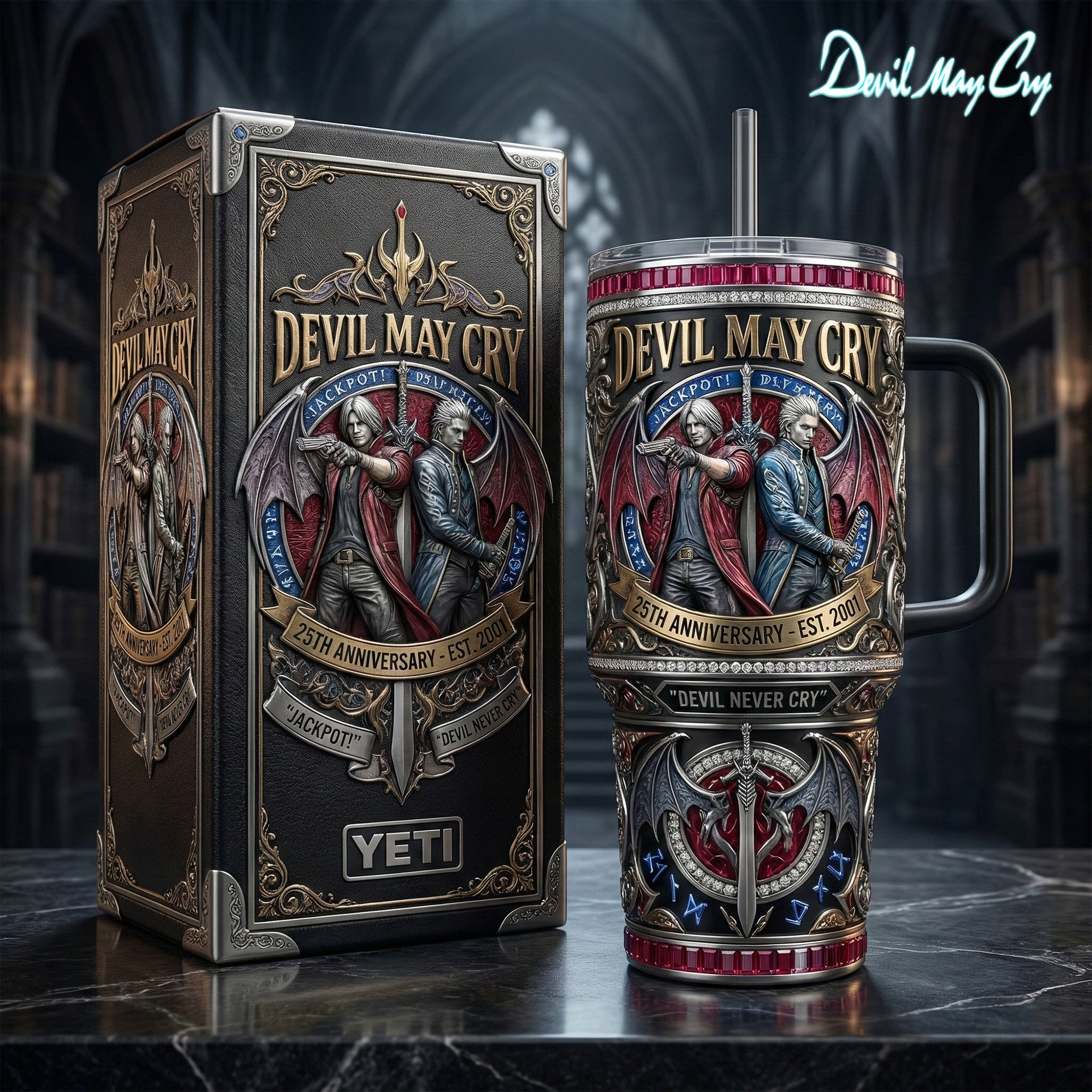 DMC 40oz Tumbler With Handle LNTH
