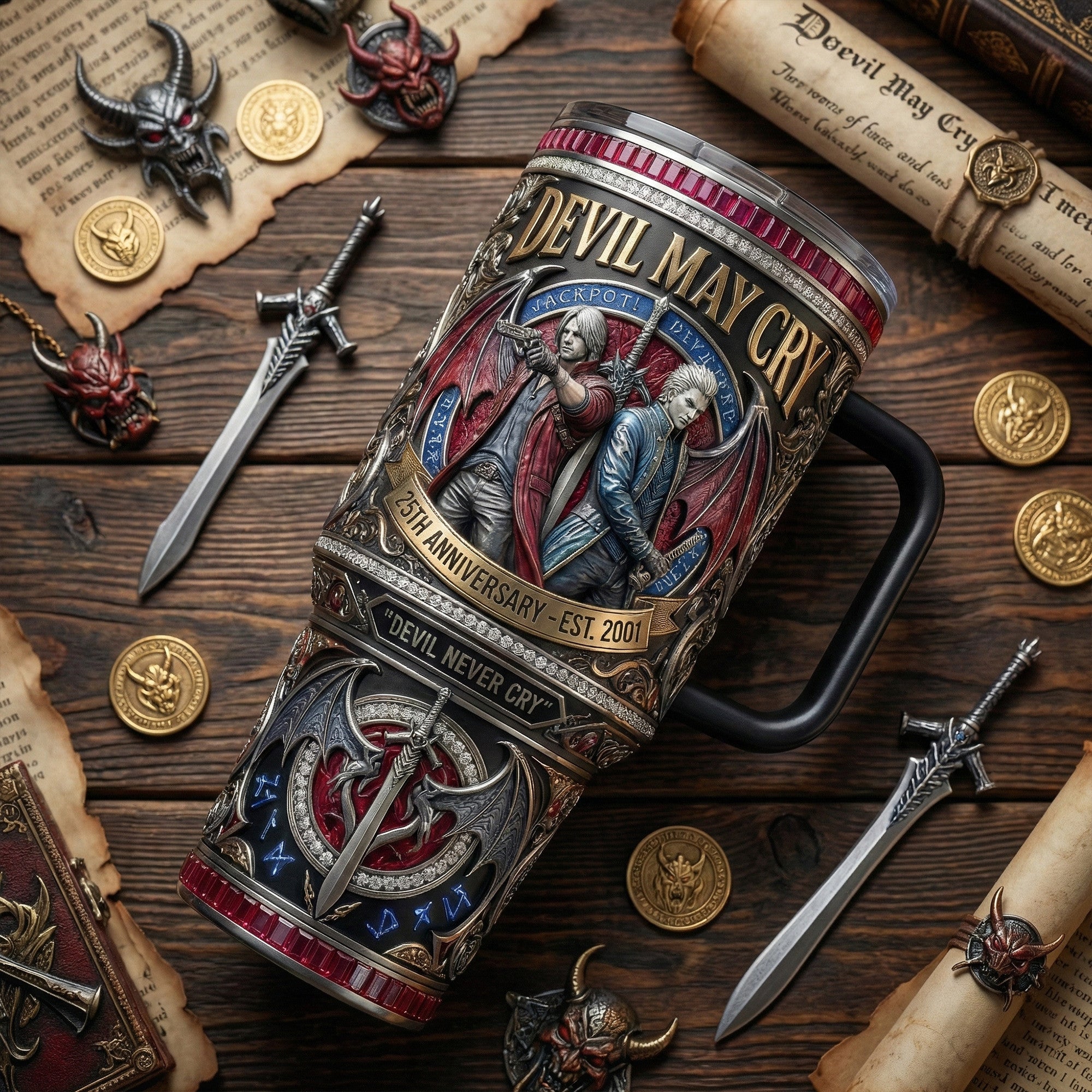 DMC 40oz Tumbler With Handle LNTH