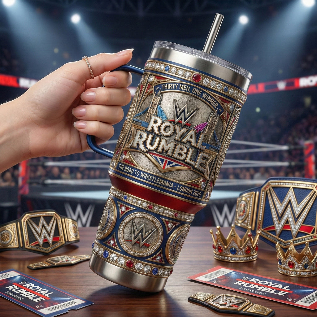 WWE 40oz Tumbler With Handle LNTH